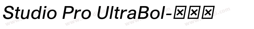 Studio Pro UltraBol字体转换 Studio Pro UltraBol字体转换